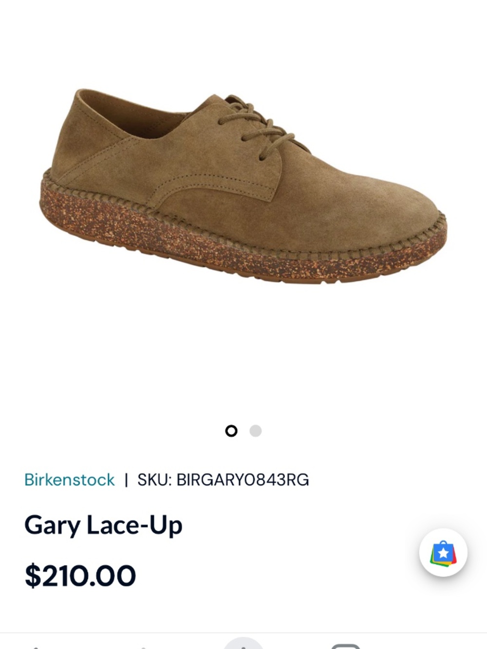 Birkenstock - Gary - Ginger - size US men’s 10 - New